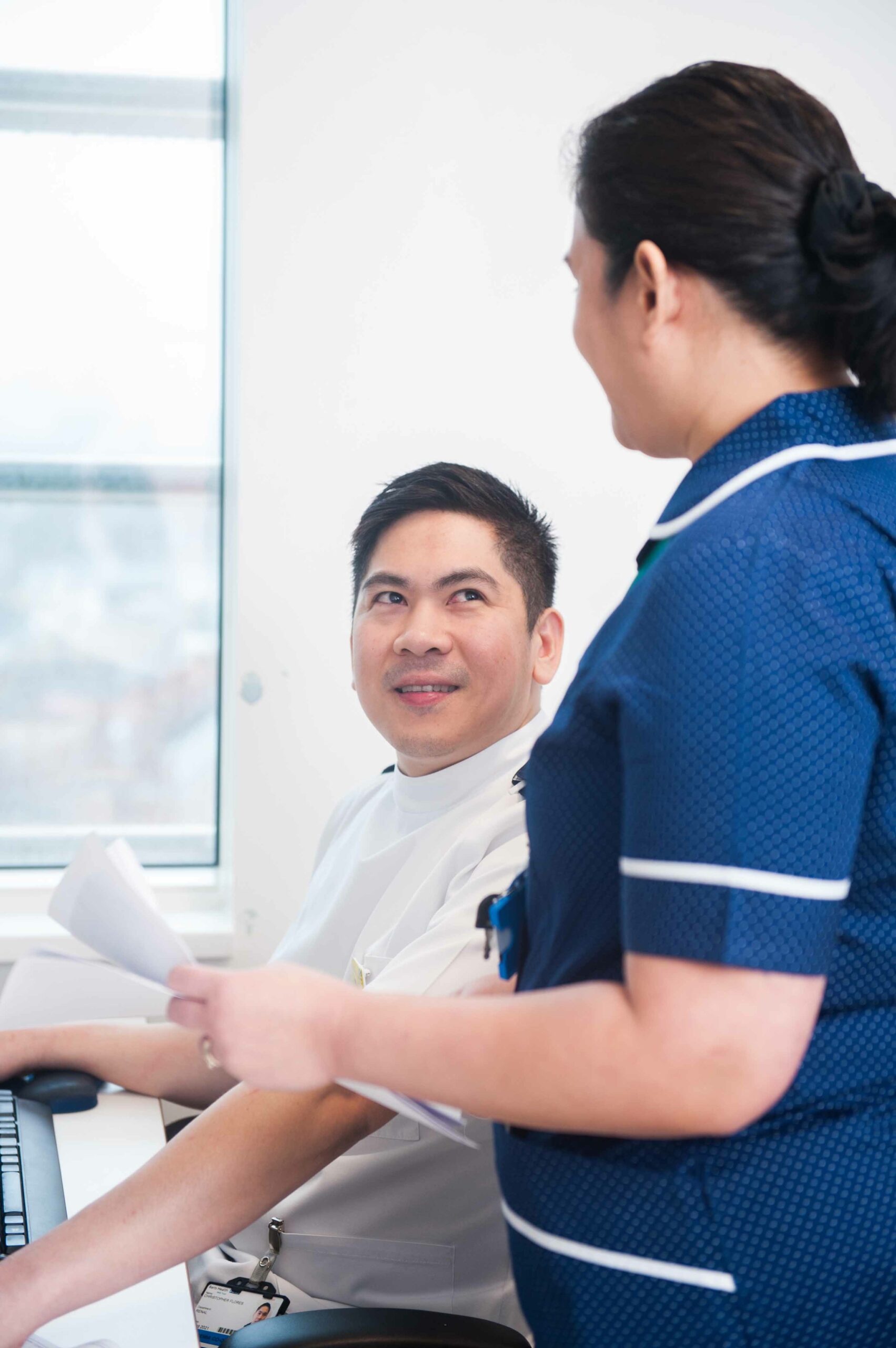 Nurses talking