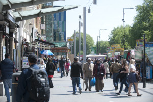 People walking in the street